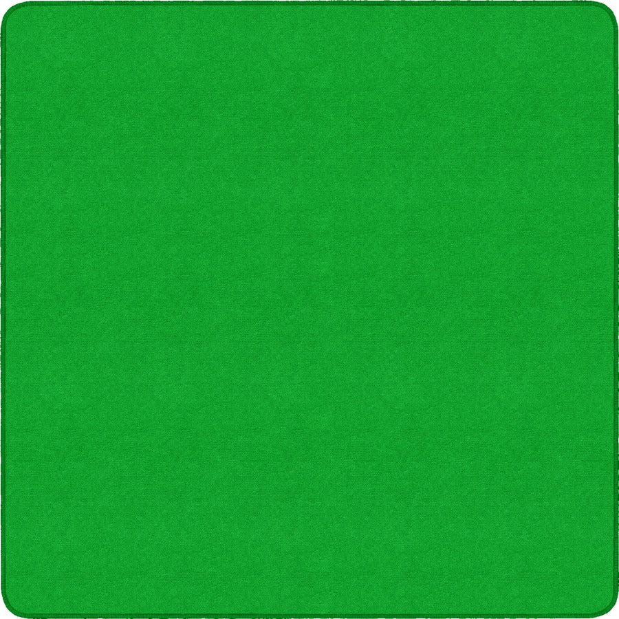 Flagship Carpets Ameristrong Solid Color Rug - Traditional - 12 ft Length x 12 ft Width - Square - Lime Green - Fiber, Nylon