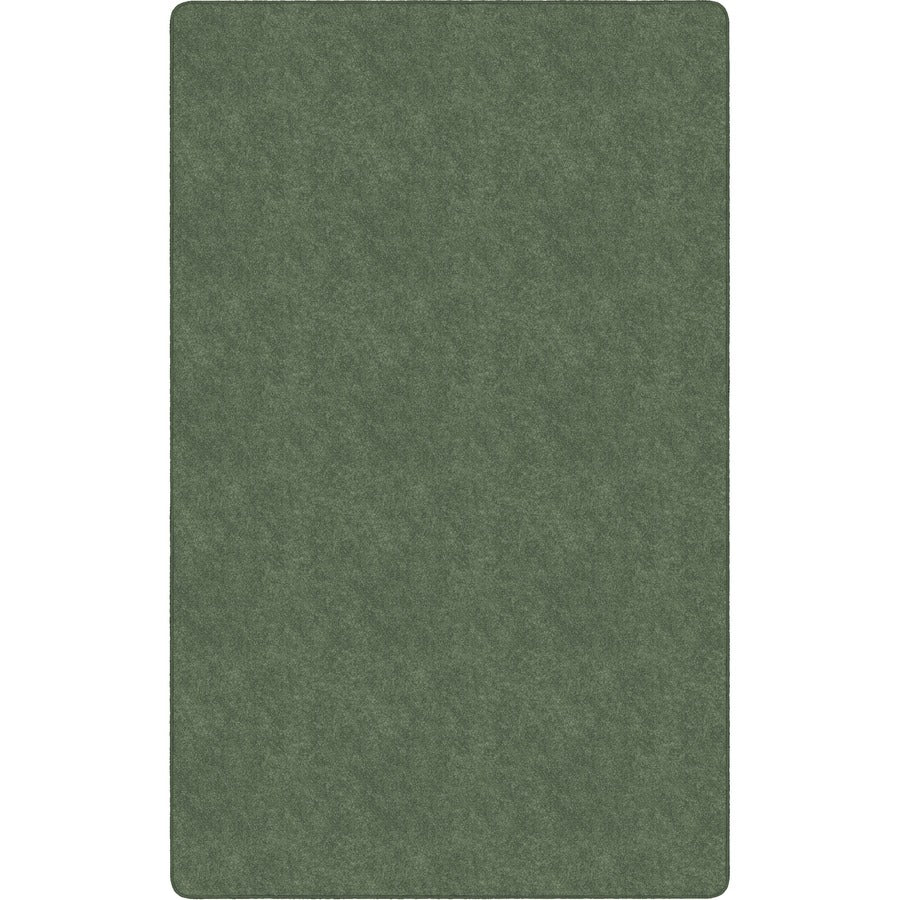 Flagship Carpets Amerisoft Solid Color Rug - 108" Length x 72" Width - Rectangle - Sage Green - Nylon, Polyester