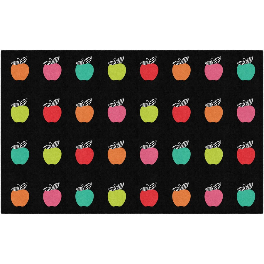 Flagship Carpets Schoolgirl Stylish Brights Rug - 91.20" Length x 12 ft Width - Rectangle - Black