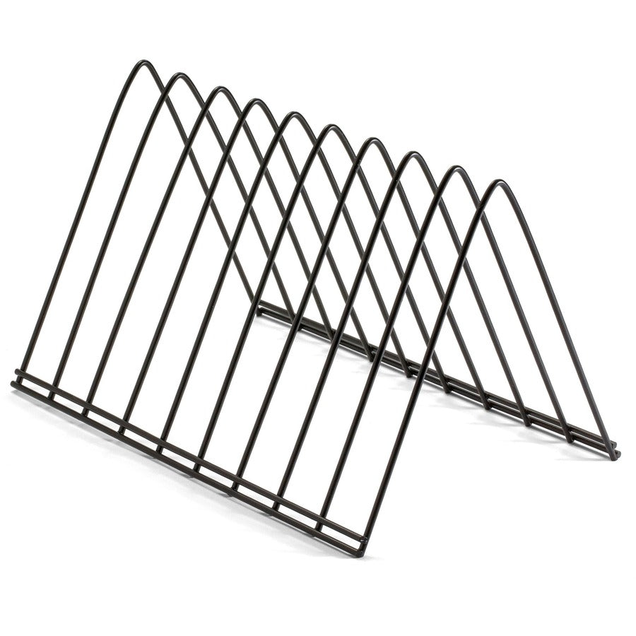 Officemate Triangle Wire Sorter - 7" Height x 7" Width x 11" Depth - Desktop - Sturdy - Black - Steel Wire - 1 Each