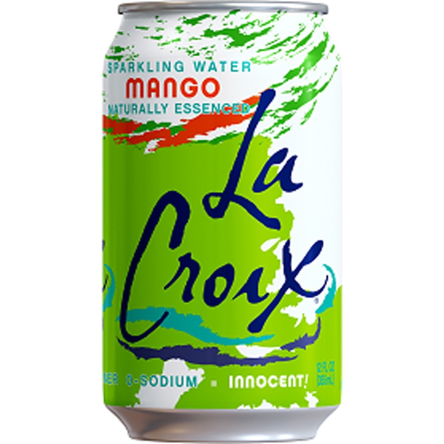 LaCroix Mango Flavored Sparkling Water - Ready-to-Drink - 12 fl oz (355 mL) - Mango - 12/Pack - 2 / Carton