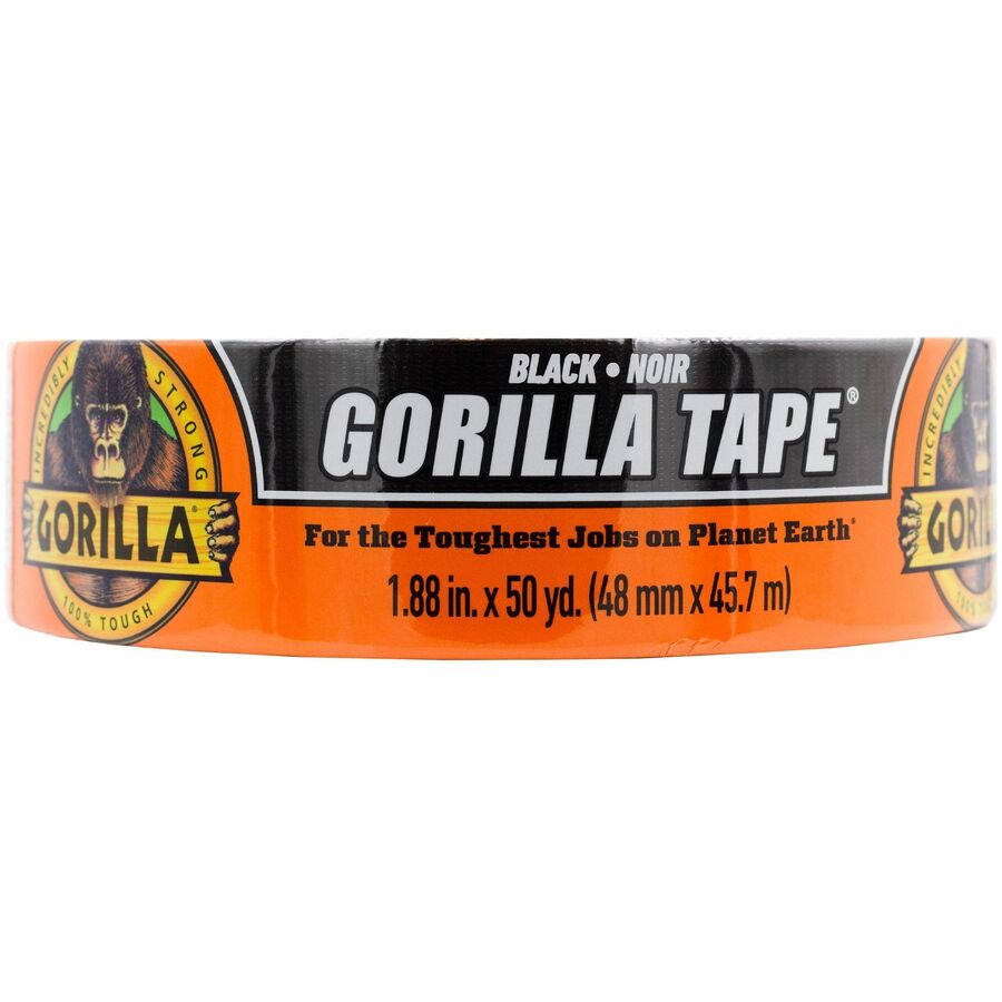Gorilla Tape - 50 yd Length x 1.88" Width - Black - 1 Roll