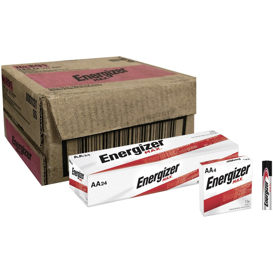 Energizer Max AA Alkaline Battery 4-Packs - For Multipurpose, Digital Camera, Toy - AA - 4/Pack - 6 / Carton