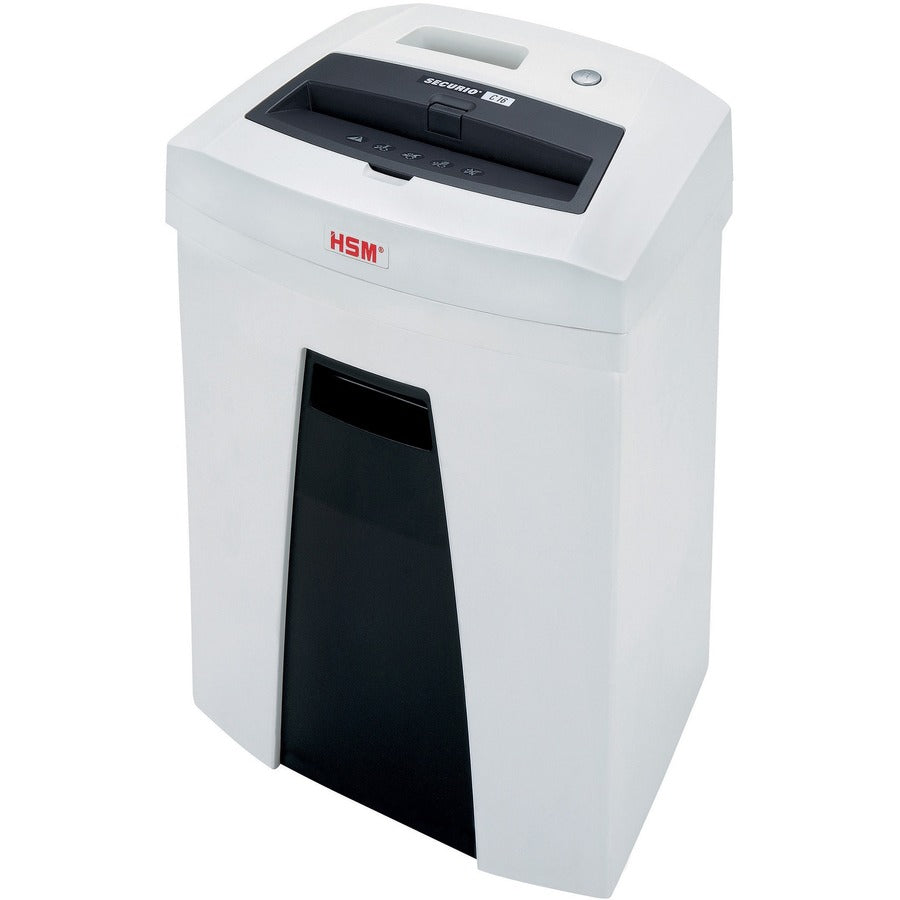 HSM SECURIO C16 - 1/4" - Strip Cut - 17 Per Pass - for shredding Staples, Paper, Paper Clip, Credit Card - 0.250" Shred Size - P-2/T-2/E-2 - 8.86" Throat - 6.60 gal Wastebin Capacity - White - TAA Compliant