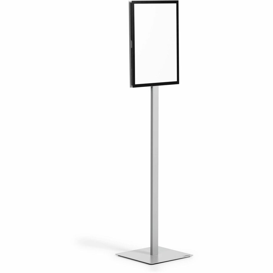 DURABLE Info Basic Floor Stand - Floor - Charcoal Gray - For Reception Area, Waiting Room, Lobby, Trade Show - Double-sided, Weighted Base, Magnetic