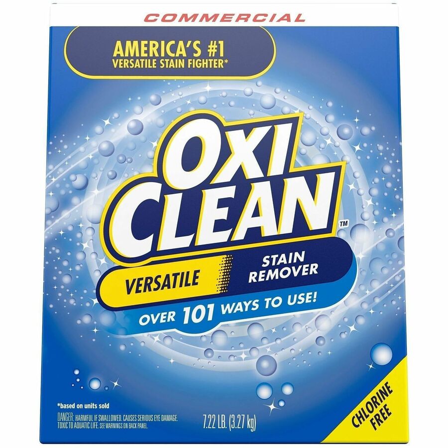OxiClean Stain Remover Powder - 115.52 oz (7.22 lb) - Chlorine-free, Color Safe - Blue - 1 Each