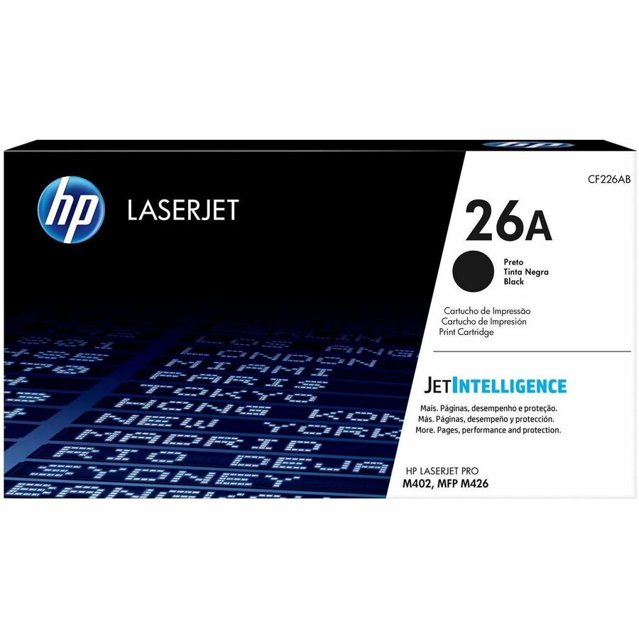 HP 26A Original Average Yield Laser Toner Cartridge - Dual Pack - Black - 2 / Carton - 3100 Pages