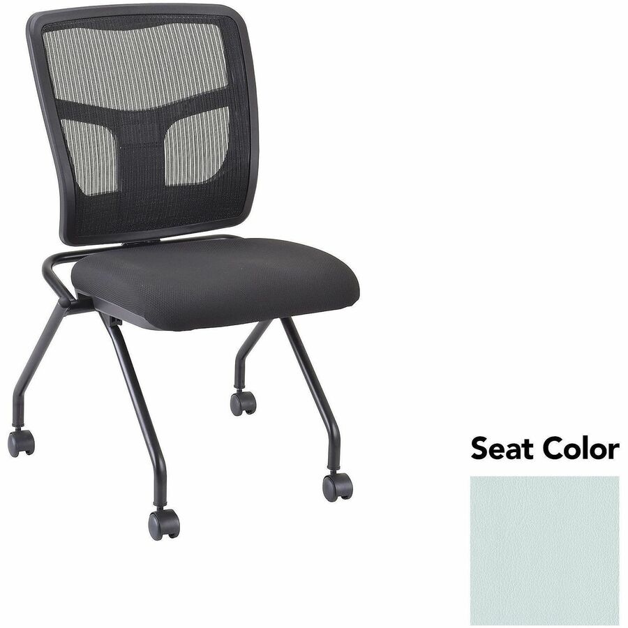 Lorell Training Room Guest Chairs - Castillo Breezy Seat Color - Castillo Vinyl, Polyurethane Seat Material - Polyester, Cotton Back Material - Powder Coated Black Frame Color - Metal Frame Material - Four-legged Base - 2 / Carton