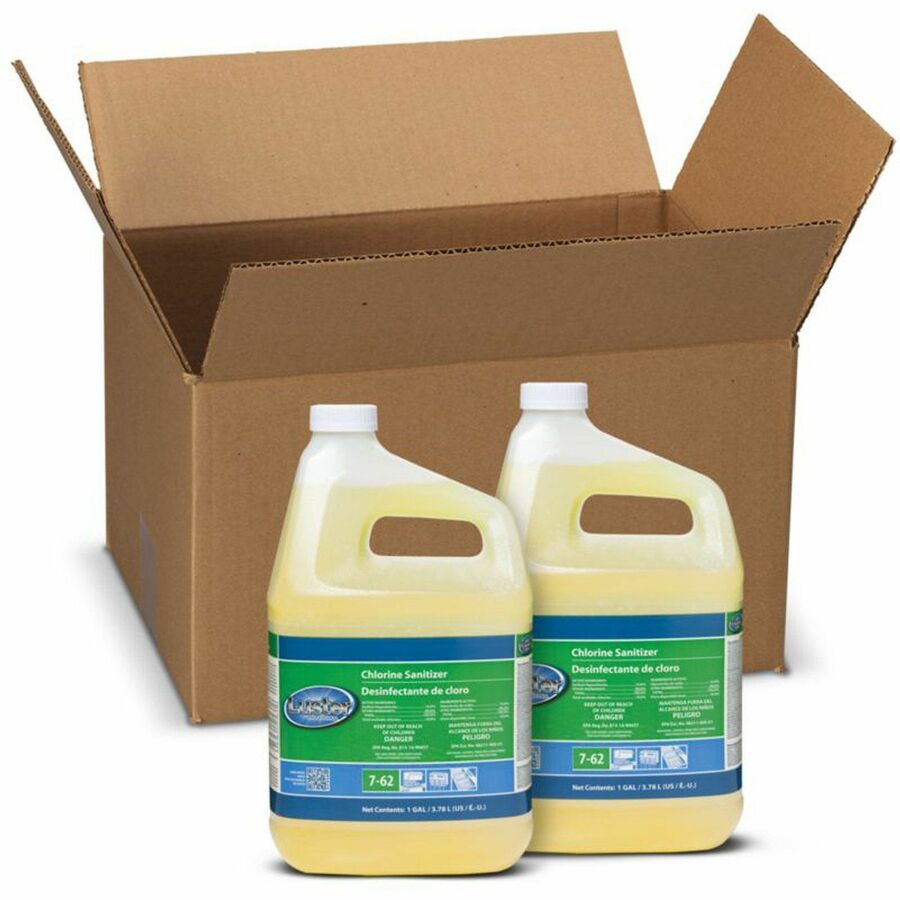 P&G Luster Chlorine Sanitizer - 128 fl oz (4 quart) - Phthalate-free, Triclosan-free, Alkylphenol-free - Blue - 2 / Carton