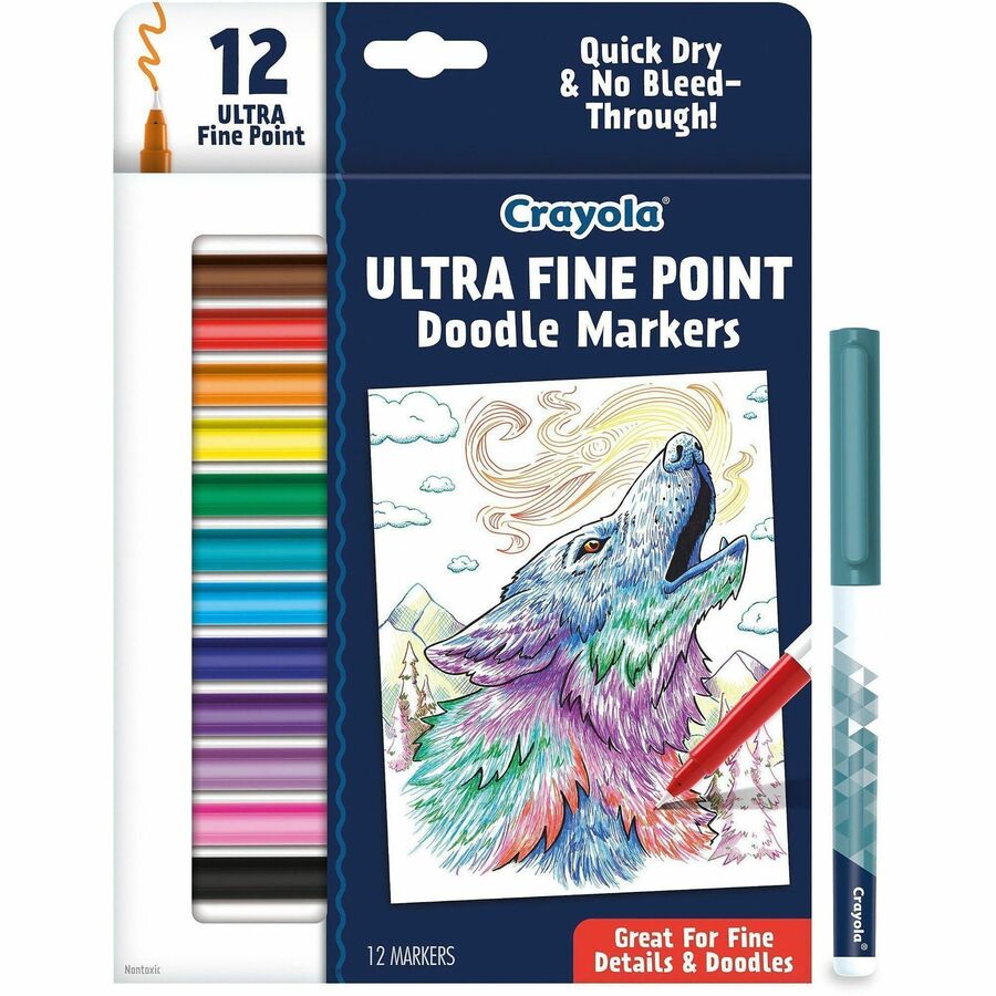 Crayola Doodle Markers - Multi Ink - 12 / Pack
