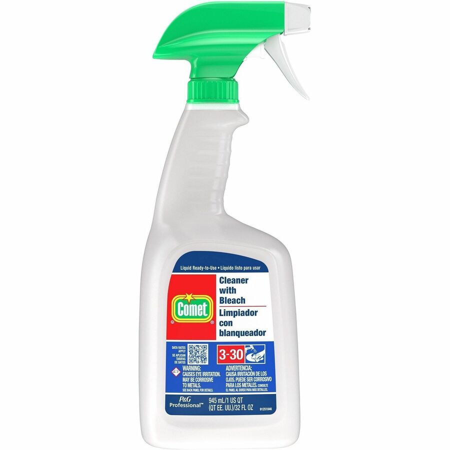 Comet All Purpose Cleaner - Concentrate - 32 fl oz (1 quart) - Fresh Scent - Deodorize, Heavy Duty, Mold Resistant, Mildew Resistant, Non-abrasive, Easy to Use - Red - 1 Each