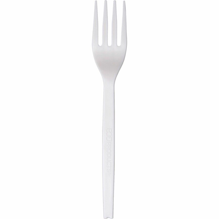 WNA 7" Plant Starch Forks - Fork - Breakroom - Plant Starch - Beige - 50/Pack - 20 / Carton