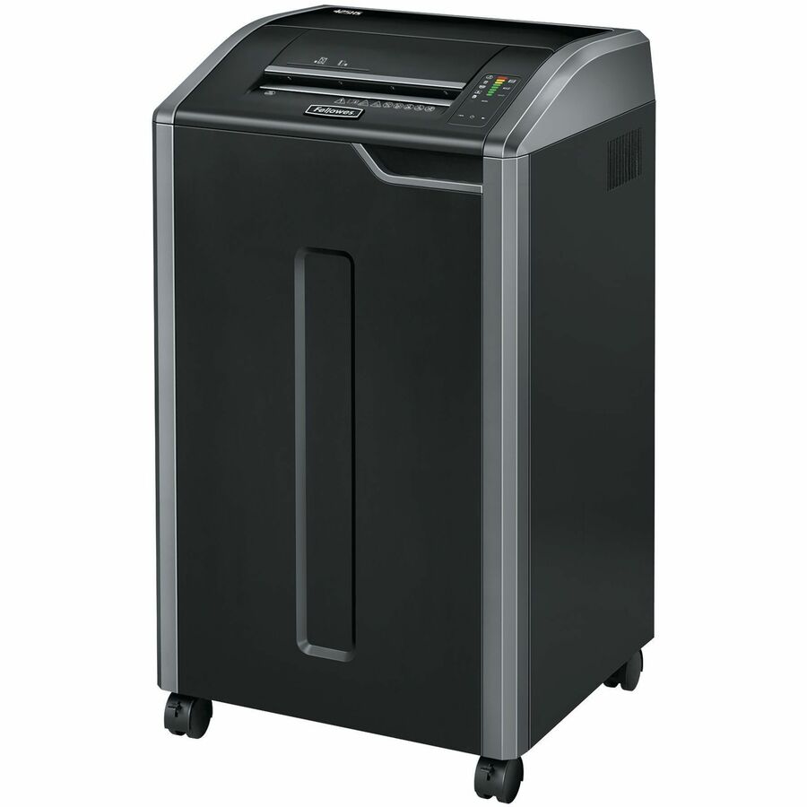 Fellowes Powershred 425HSG 100% Jam Proof BAA & TAA Compliant High Security Shredder - Continuous Shredder - 8 Per Pass - for shredding Paper - P-7 - Black - TAA Compliant