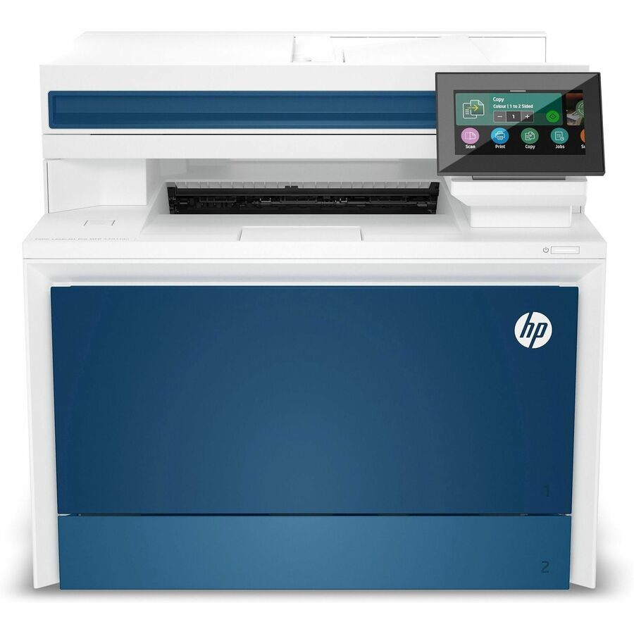 HP 4301fdn Laser Multifunction Printer - Color - White - Copier/Fax/Printer/Scanner - 35.0 ppm Color Print - 600 x 600 dpi Print - Automatic Duplex Print - Flatbed/ADF Scanner - For Plain Paper Print - 1 Each