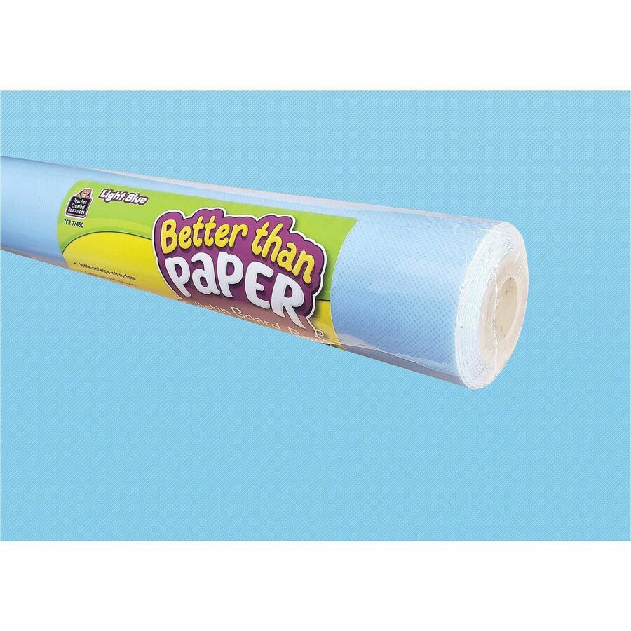 Teacher Created Resources Better Than Paper Board Roll - Bulletin Board, Classroom - 48" Width x 12 ft Length - Light Blue - 1 Roll