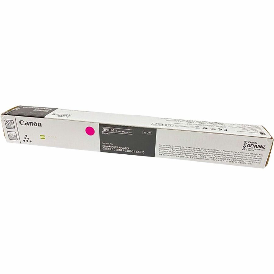 Canon GPR-61 Original Laser Toner Cartridge - Magenta - 1 Each - 60000 Pages