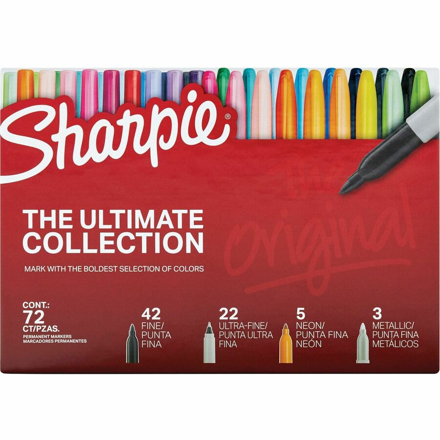 Sharpie Ultimate Permanent Marker - Assorted Ink - 72 / Box