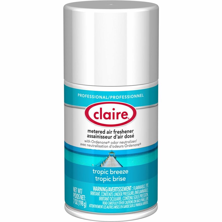 Claire Metered Air Freshener with Ordenone - Aerosol - 6000 ft� - 7 fl oz (0.2 quart) - Tropical - 30 Day - Odor Neutralizer - 1 Each