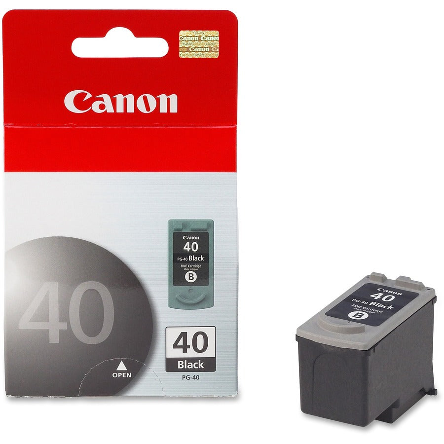 Canon PG-40 Original Standard Yield Inkjet Ink Cartridge - Black - 1 Each - Inkjet - Standard Yield - Black - 1 Each