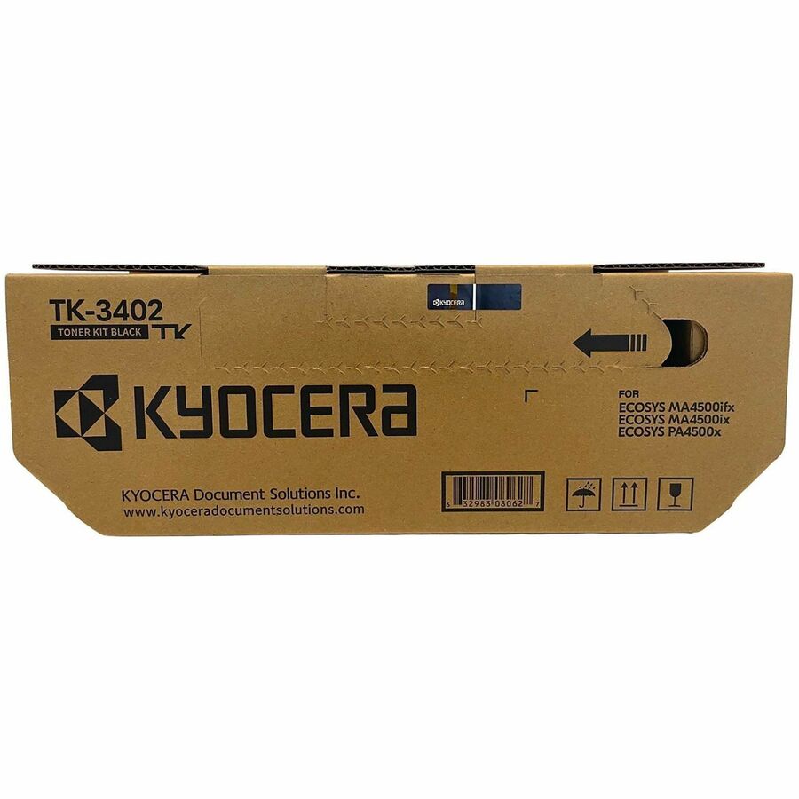 Kyocera TK-3402 Original Standard Yield Laser Toner Cartridge - Black - 1 Each - 12500 Pages
