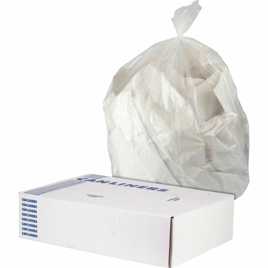 Heritage Linear Low Density Can Liners - 55 gal Capacity - 36" Width x 2 mil (51 Micron) Thickness - Low Density - Clear - Linear Low-Density Polyethylene (LLDPE) - Garbage Can/ - 1 Carton