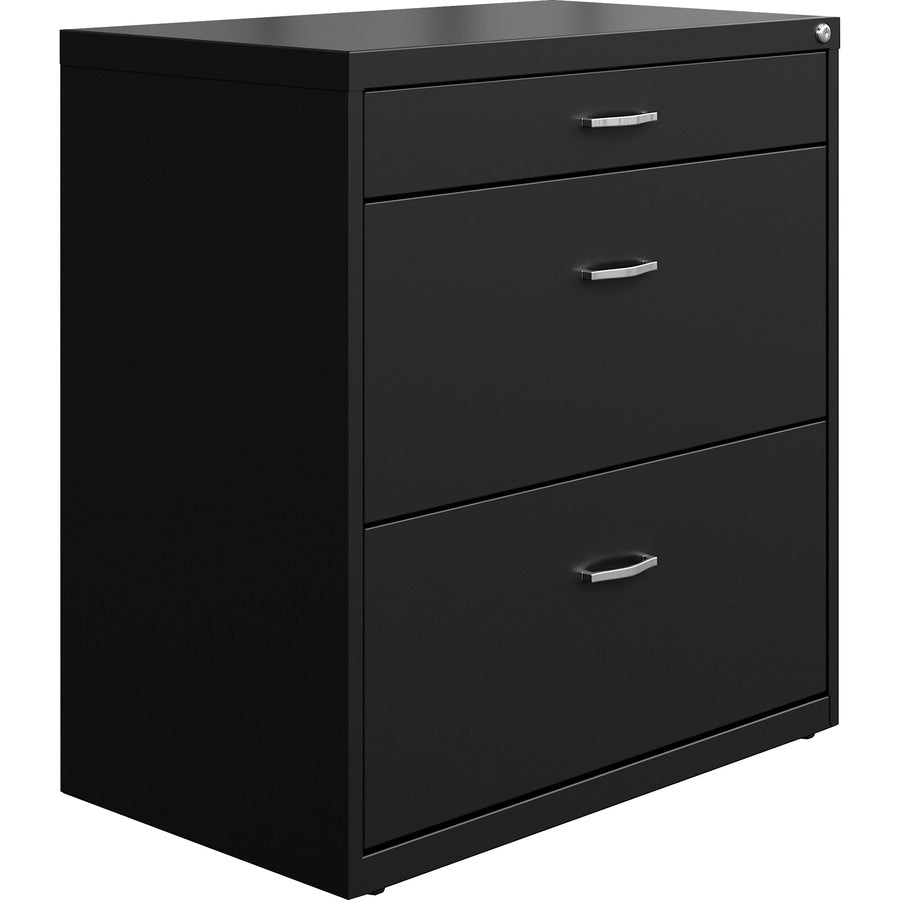 NuSparc Pencil Drawer Lateral File - 30" Width x 17.6" Depth x 31.7" Height - 2 x Drawer(s) for File, Pencil - Letter - Lateral - Interlocking, Anti-tip, Ball Bearing Slide, Ball-bearing Suspension, Removable Lock, Durable, Nonporous Surface, Adjustabl...