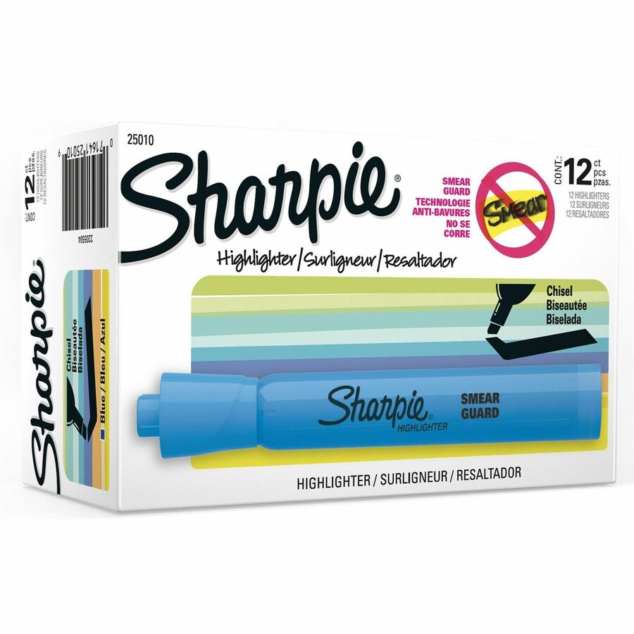 Sharpie Highlighter - Blue Ink - 12 / Dozen