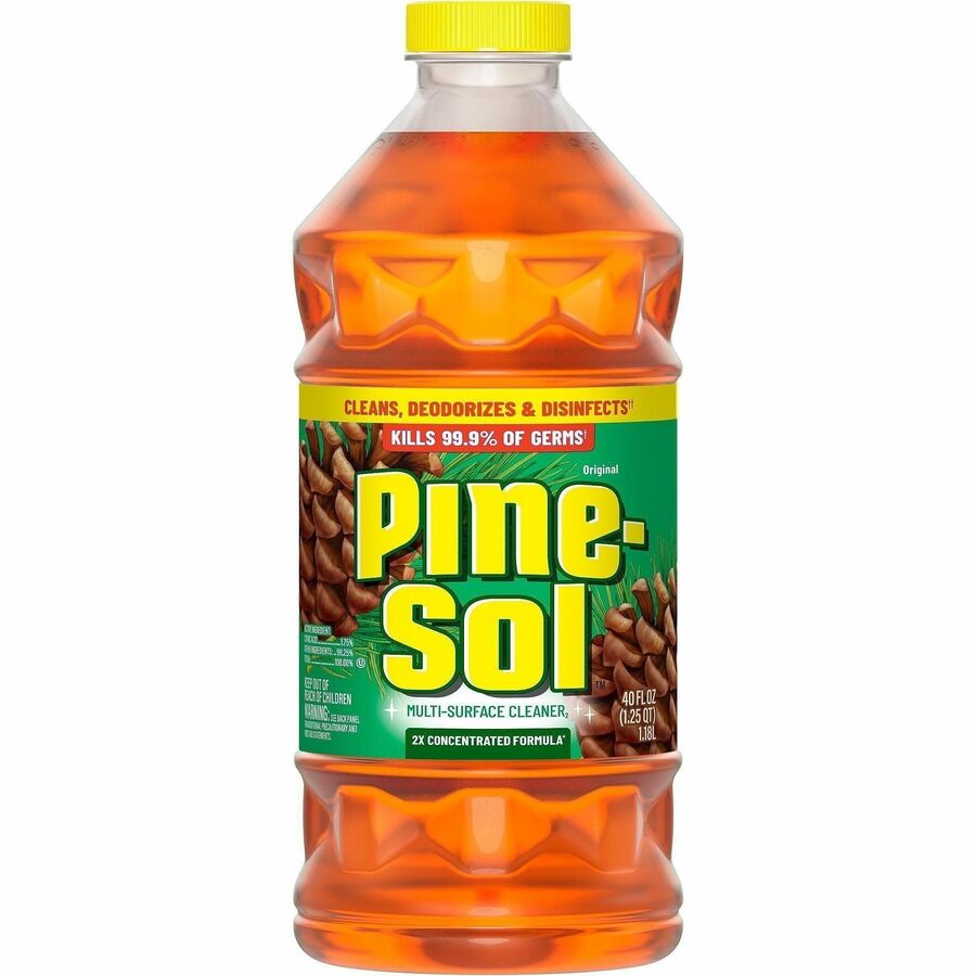 Pine-Sol Multi-Surface Cleaner - For Multi Surface - Concentrate - Liquid - 40 fl oz (1.3 quart) - Original Scent - Deodorize, Disinfectant, Dilutable - Yellow - 1 Each