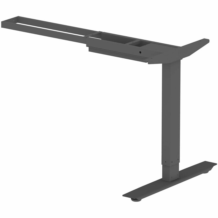 Lorell Sit-Stand 3rd-Leg Base - Black Base - 275 lb Capacity - Height Adjustable - 45" Height x 51.60" Width x 26.40" Depth - Assembly Required - 1 Each
