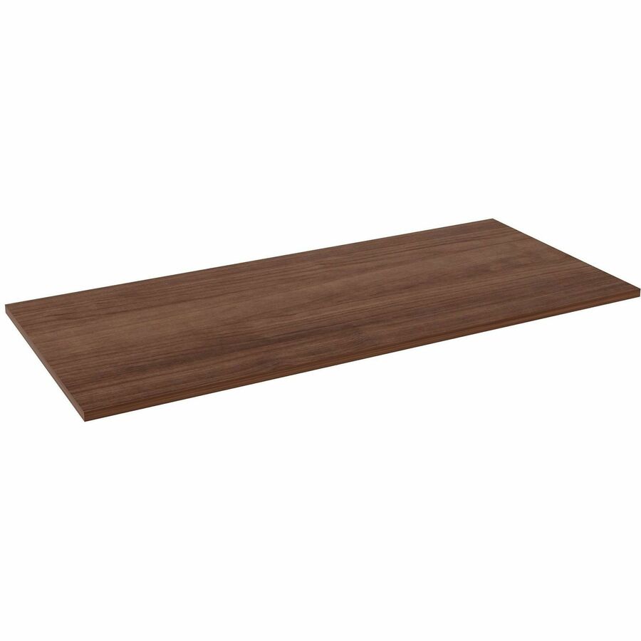 Lorell Multipurpose Tabletop - Rectangle - 30" Width x 66" Depth x 1" Thickness - Band Edge - Walnut, Laminate Table Top - For Conference Table, Office - 1 Each