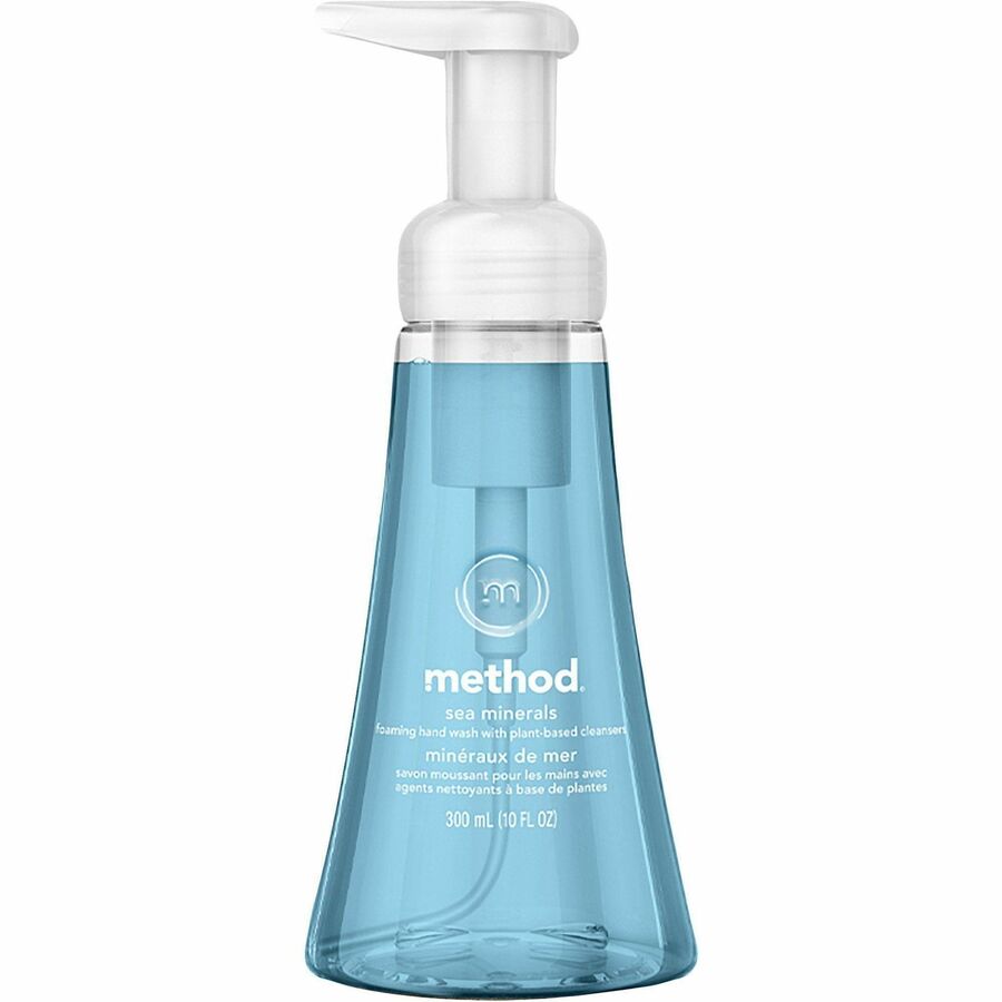 Method Foaming Hand Wash 300ml- Sea Minerals - Sea Mineral Scent - 10.14 fl oz - Pump Dispenser - Hand - Moisturizing - Scented, Chemical-free, Paraben-free, Phthalate-free, Triclosan-free, Cruelty-free, Recyclable - 1 Each