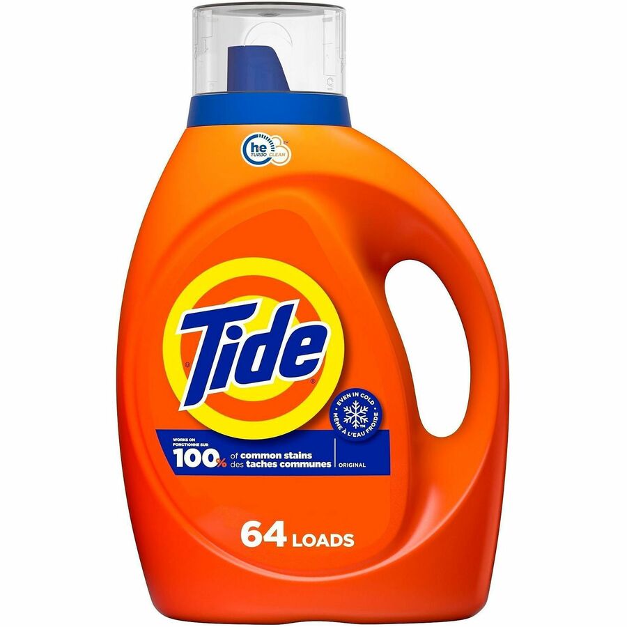 Tide Liquid Laundry Detergent - For Laundry, Washing Machine - Liquid - 80 fl oz (2.5 quart) - Original Scent - Phosphate-free - Orange - 1 Bottle