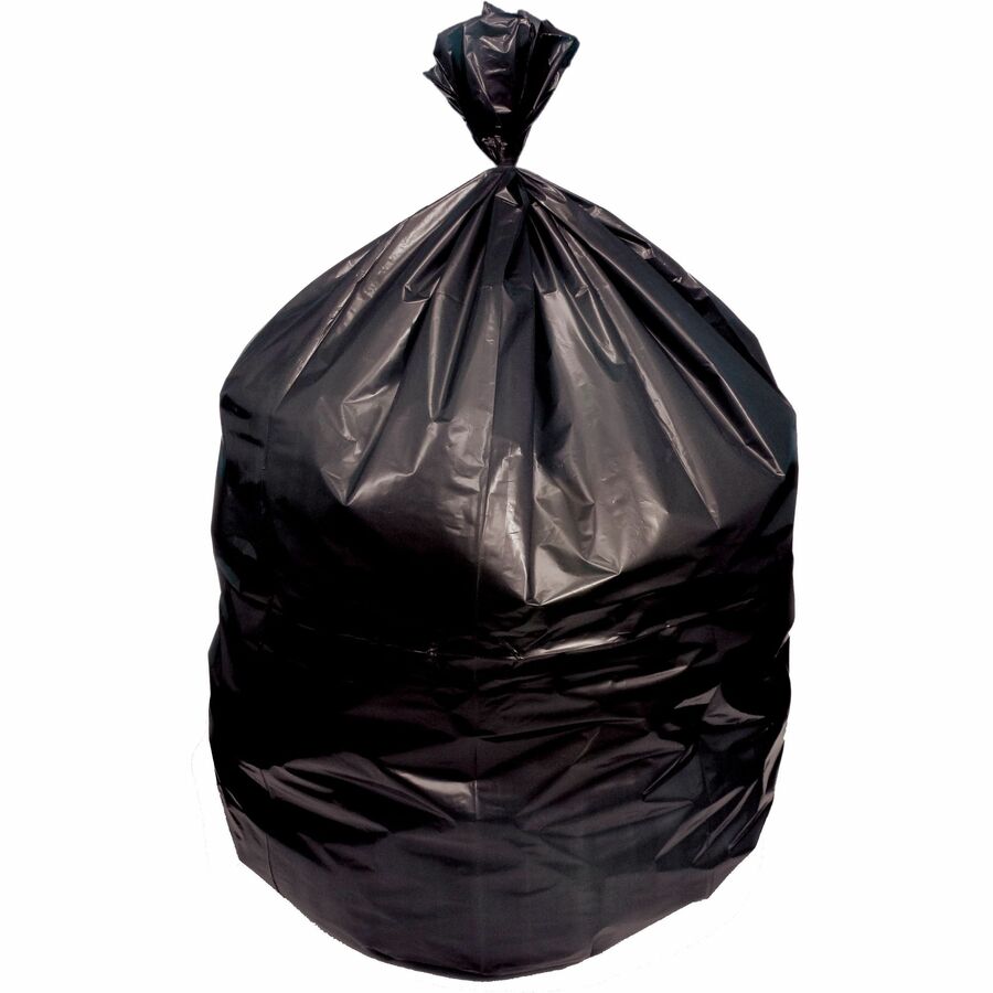 Heritage Eco Blend Max Can Liners - 55 gal Capacity - 41" Width x 53" Depth x 1.50 mil (38 Micron) Thickness - Black - Linear Low-Density Polyethylene (LLDPE), Resin - Can - 1 Carton
