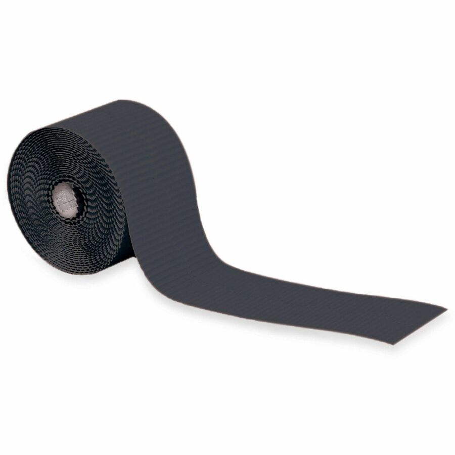 Dixon Bordette Decorative Borders - Skill Learning: Decoration - Fade Resistant, Recyclable - 600" Length - Black - 1 Roll