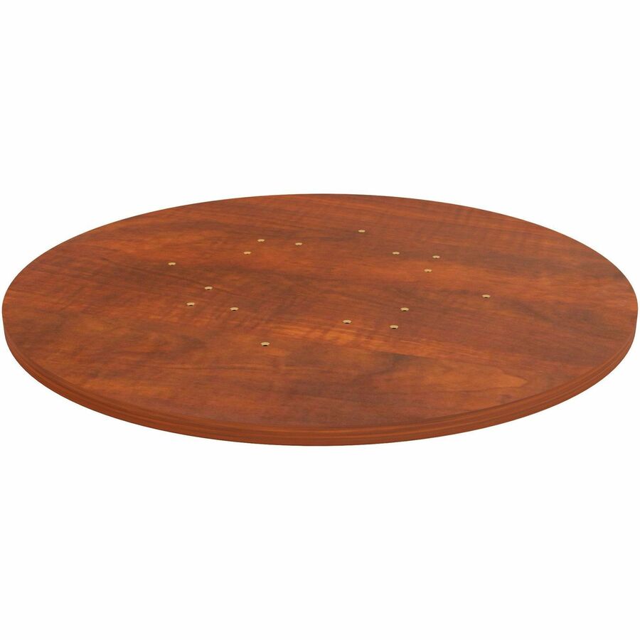 Lorell Hospitality/Conference Tabletop - Round - x 1" Thickness x 36" Diameter - Band Edge - Cherry Table Top - For Reception Area, Conference Table, Breakroom, Lobby, Meeting, Office - 1 Each