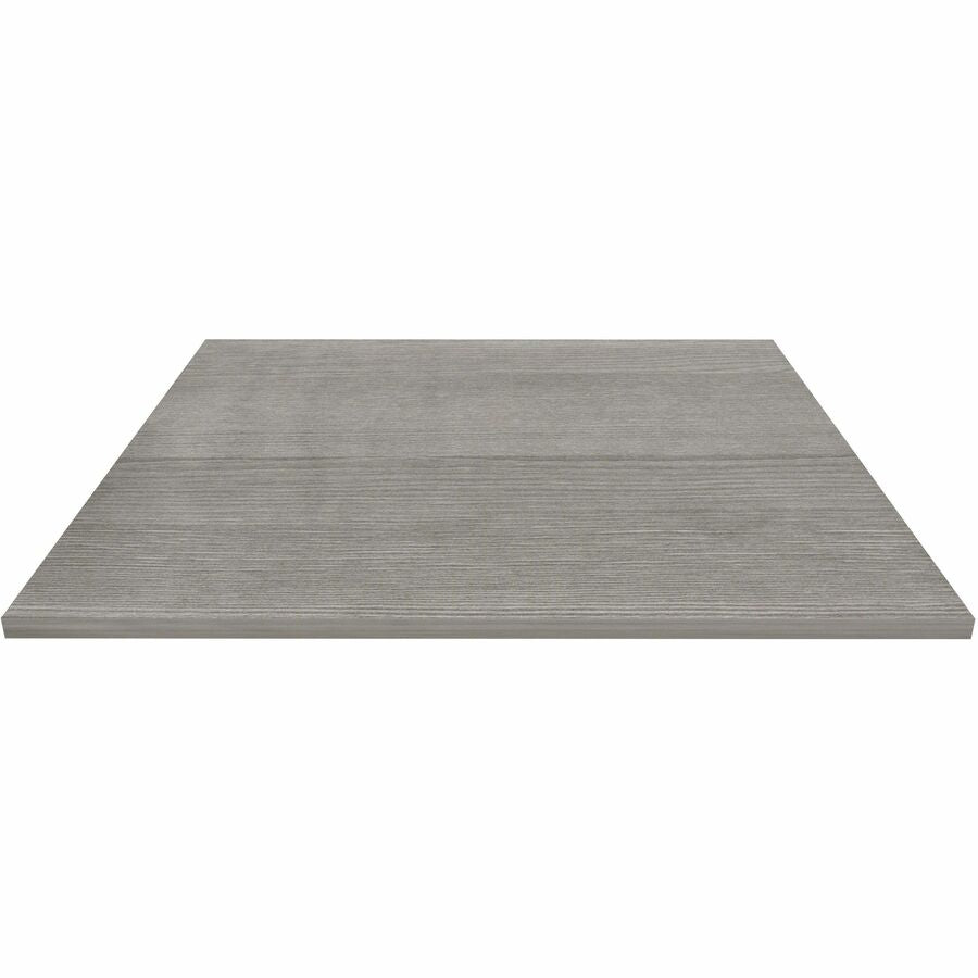 Lorell Hospitality/Conference Tabletop - Square - 42" Width x 1" Thickness x 42" Length - Band Edge - Weathered Charcoal Table Top - For Reception Area, Conference Table, Breakroom, Lobby, Meeting, Office - 1 Each