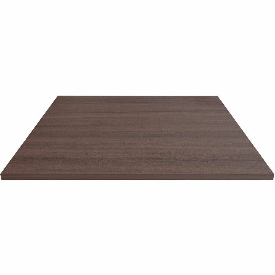 Lorell Hospitality/Conference Tabletop - Square - 42" Width x 42" Depth x 1" Thickness - Band Edge - Espresso Table Top - For Reception Area, Conference Table, Breakroom, Lobby, Meeting Room, Office, Hospitality - 1 Each