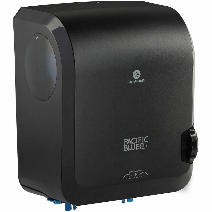 Pacific Blue Ultra High Cap Touchless Towel Dispenser - Touchless Dispenser - 1150 ft Roll Diameter - 16" Height x 12.9" Width x 8.9" Depth - Black - Water Resistant, Touch-free, Automatic, Durable, Merchandising Window, Refillable, Window - 1 Each