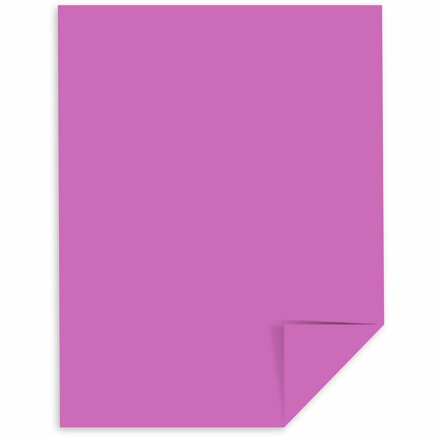 Astrobrights Colored Cardstock - Letter - 8 1/2" x 11" - 65 lb Basis Weight - Acid-free, Lignin-free, High-impact, Long Lasting, Printable - Orchid - 250/Pack - 1 Pack