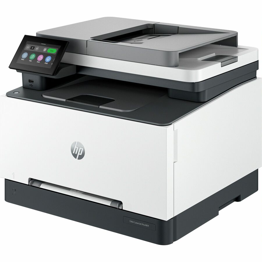 HP LaserJet Pro 3301fdw Wireless Laser Multifunction Printer - Color - Copier/Fax/Printer/Scanner - 26 ppm Mono/26 ppm Color Print - 600 x 600 dpi Print - Automatic Duplex Print - Up to 40000 Pages Monthly - Gigabit Ethernet - Wireless LAN - HP Smart A...