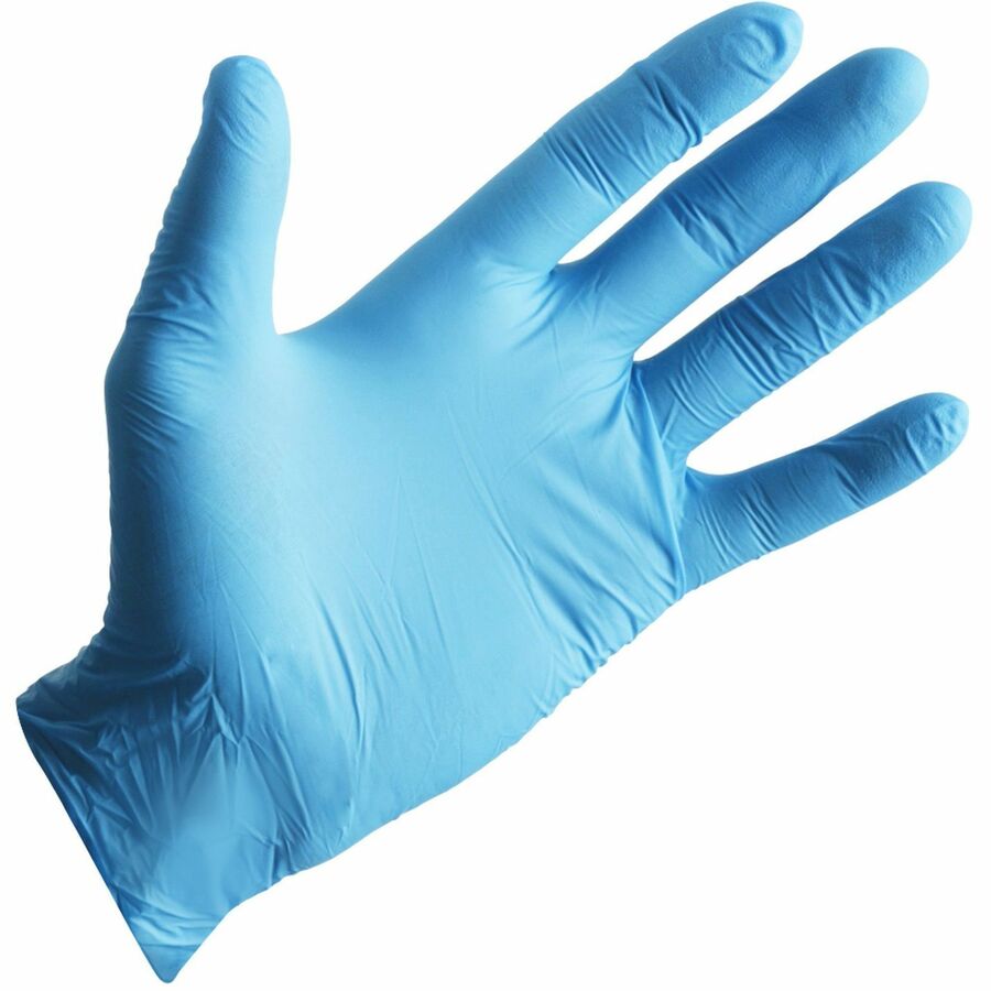 BLUZEN Nitrile Exam Gloves - 5 mil Thickness - X-Large Size - Nitrile - Blue - Comfortable - For Laboratory, Medical, Examination - 100/Box - 10 / Carton
