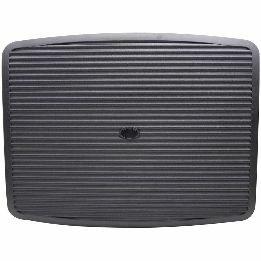 Lorell Ergonomic Rocking Footrest - Black - Plastic - 1 Each