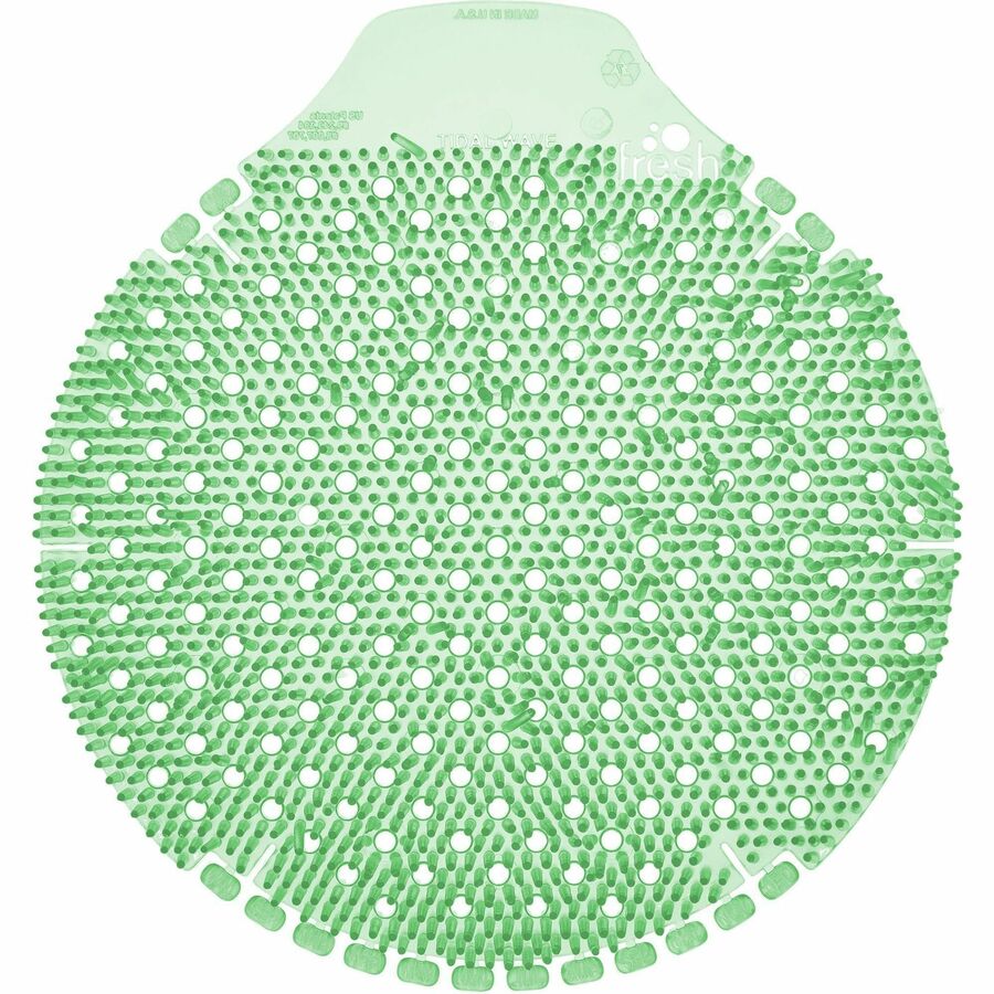Fresh Products Tidal Wave Urinal Screens - Lasts upto 60 Days - Splash Reducer, Odor Control - 6 / Box - Green