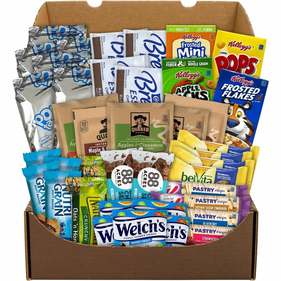 Snack Box Pros Breakfast Snack Box - Assorted - 5 lb - 41 / Carton