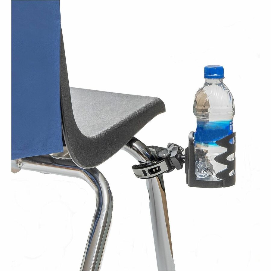Seat Sack 48-Count Cup Holders - Horizontal, Vertical - 3.5" Height x 6" Depth - Composite - Black - Adjustable Clamp, Expendable Base, Clip-on, Pivot, Non-slip, Textured, Removable, Swivel, Durable - 1 Carton