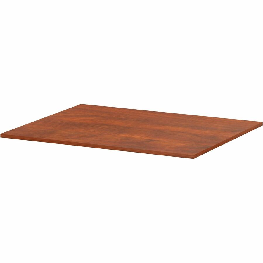 Lorell Essentials Modular Conference Tables - 1" Height x 59" Width x 47" Depth - Band Edge - Cherry Table Top - Modular, Eco-friendly - For Meeting, Office - 1 Each