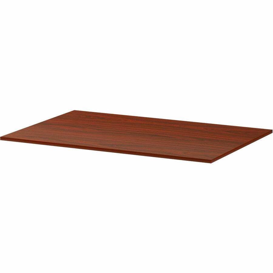 Lorell Essentials Modular Conference Tables - 1" Height x 70.8" Width x 47" Depth - Band Edge - Finish: Mahogany - Smooth Surface - For Conference Room, Meeting, Office - 1 Each