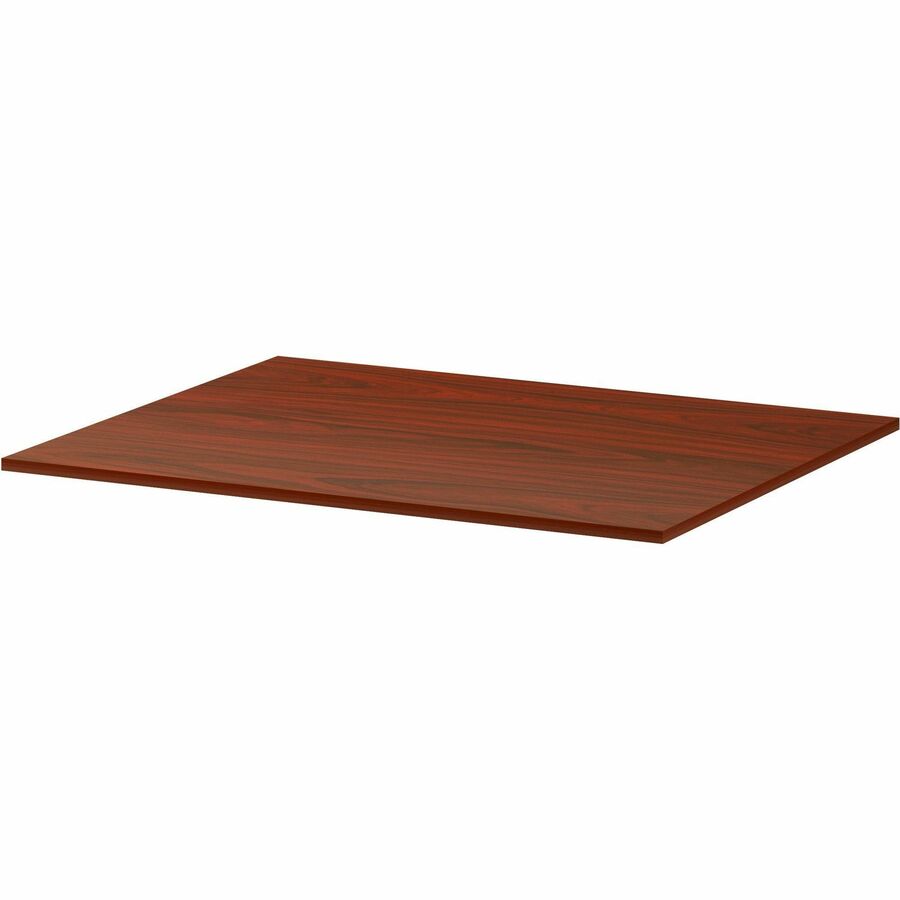 Lorell Essentials Modular Conference Tables - 1" Height x 59" Width x 47" Depth - Band Edge - Mahogany Table Top - Modular, Eco-friendly - For Meeting, Office - 1 Each