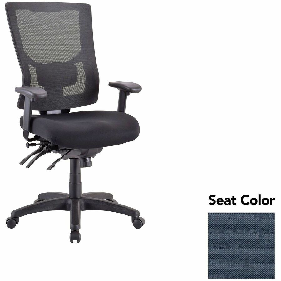 Lorell Multifunctional Mesh High-back Exec. Chair - Shire Chesapeake Seat Color - Mesh Back Material - High Back - 1 Each