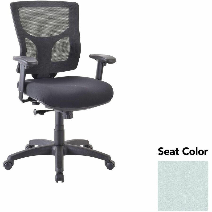Lorell Conjure Swivel/Tilt Task Chair - Castillo Breezy Seat Color - Mesh Back Material - Mid Back - Armrest - 1 Each